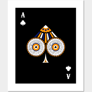 Ace of Clubs - Poker Card Design Posters and Art